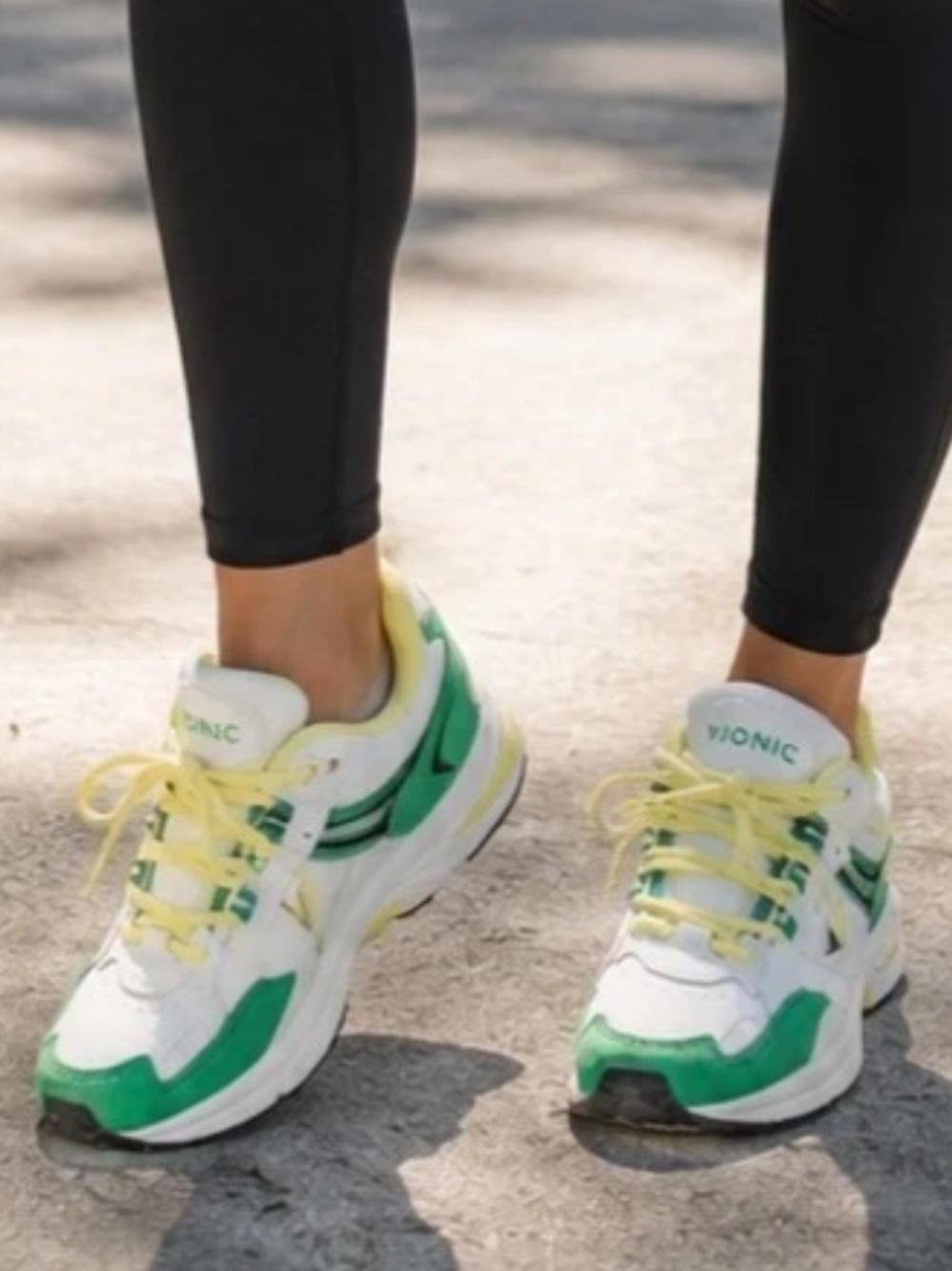 Vionic Women's 23Walk 2.0 Sneakers in the White Mint Suede color way size 9